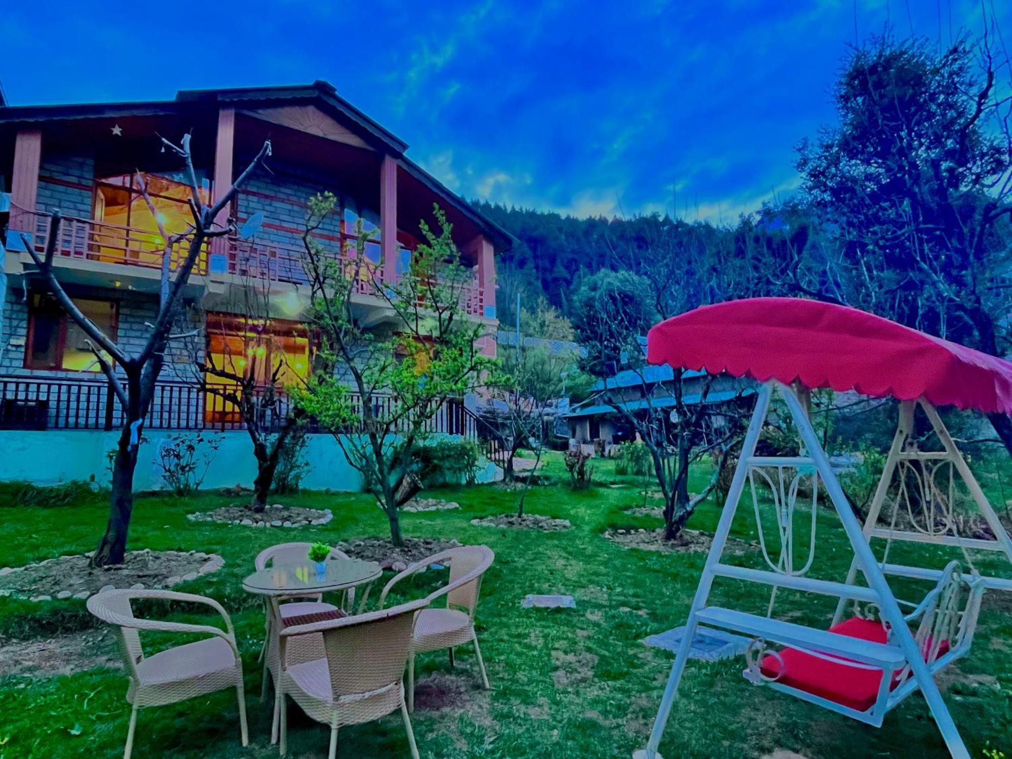 The Manu Emerald # Farmhouse # Top Selling Cottage In Manali # Peaceful Heritage Cozy Stay # Lawn With Bonfire # Most Awarded Zewnętrze zdjęcie
