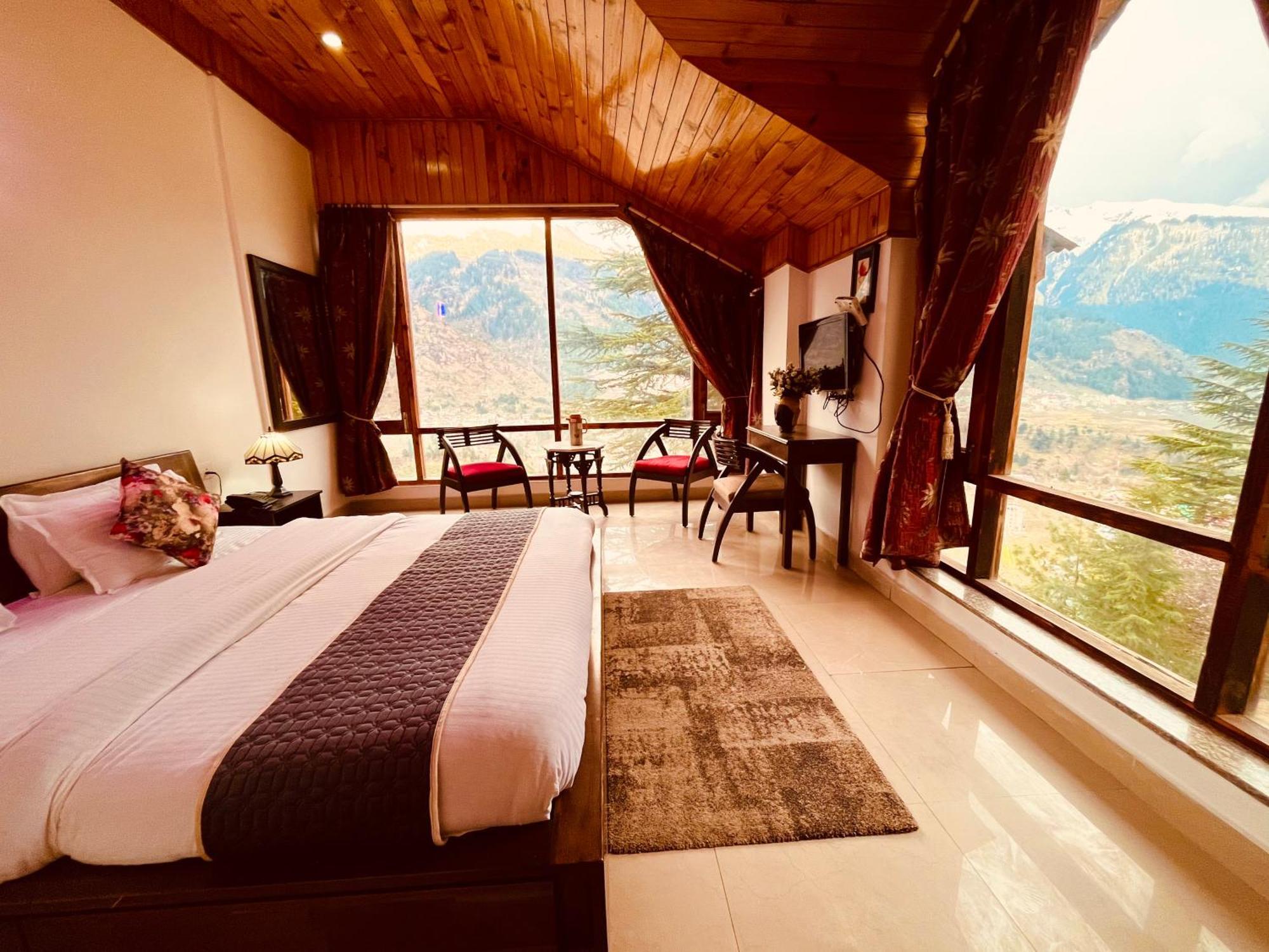 The Manu Emerald # Farmhouse # Top Selling Cottage In Manali # Peaceful Heritage Cozy Stay # Lawn With Bonfire # Most Awarded Zewnętrze zdjęcie